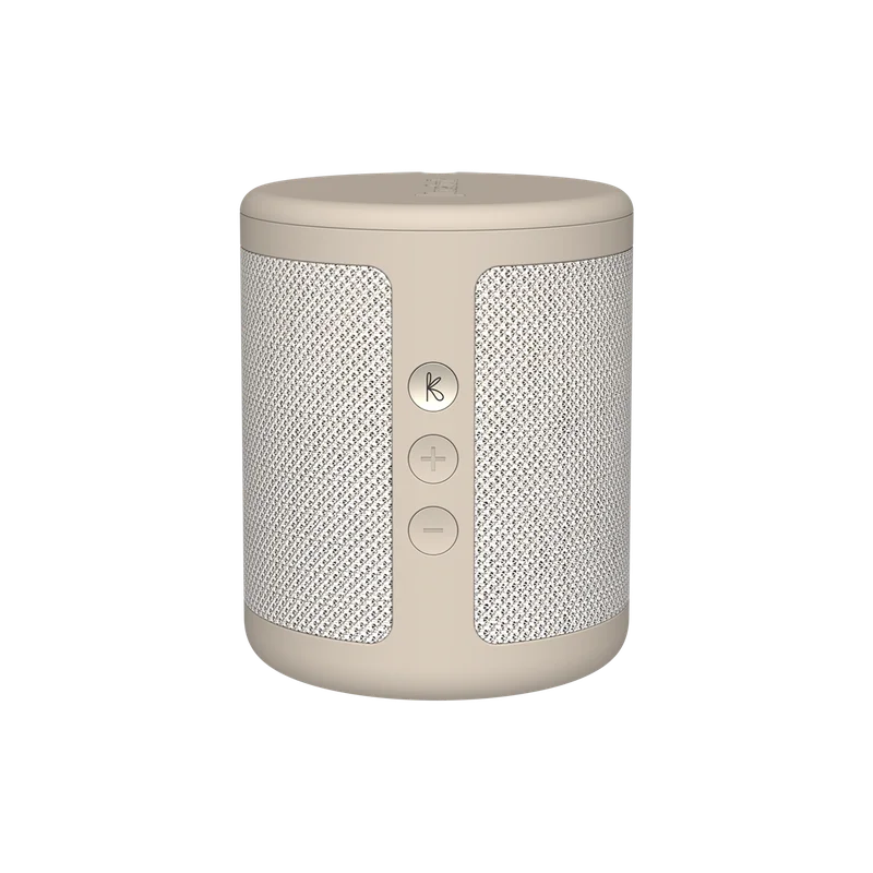 Kreafunk Dabbie - Trådløs DAB+ Radio & Højttaler, Ivory Sand, Bluetooth, Trådløs Opladning Trådløs Bluetooth-Højtaler