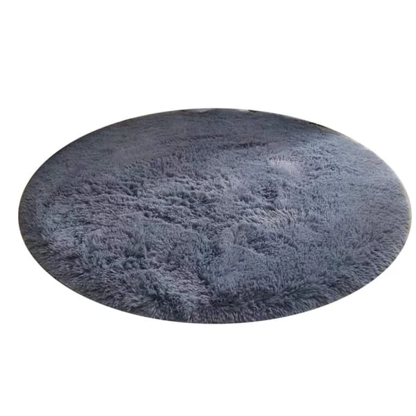 Super Soft Round Area Rug Home Decor, Modern Fluffy Circle Rug Non-Slip for Bedroom Living Room, Easy to Clean Cute Cozy Carpets