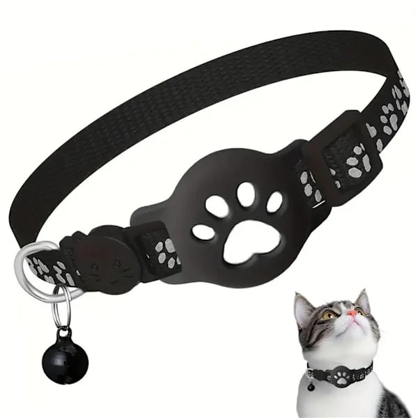 For AirTag Locator Silikonetui GPS Tracker Halsbånd Kjæledyr Katt Hund Klokke