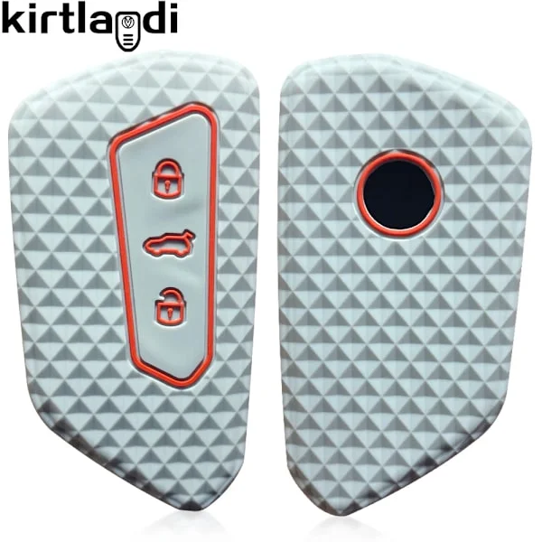 Silikon Fjärrkontroll Nyckelfodral För Skoda Octavia 4 A8 MK8 För Seat Leon Fr Mk4 Cupra Formentor 2023 tillbehör För VW Golf 8 ID4