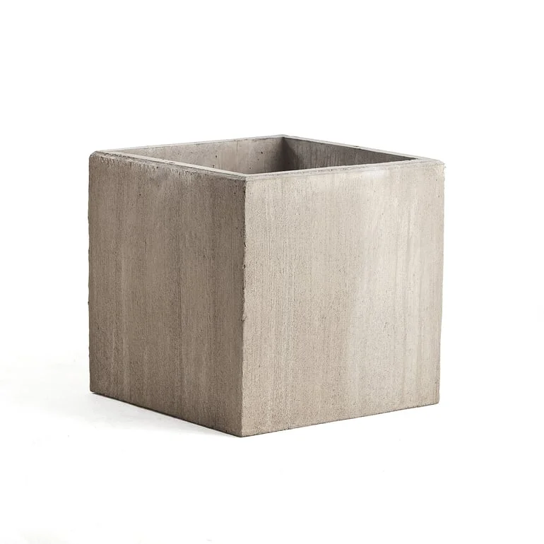 Concrete street planter, 750x750 mm, grey