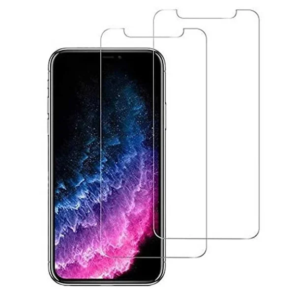 2-Pack iPhone XS Skärmskydd Skyddsplast Displayfilm