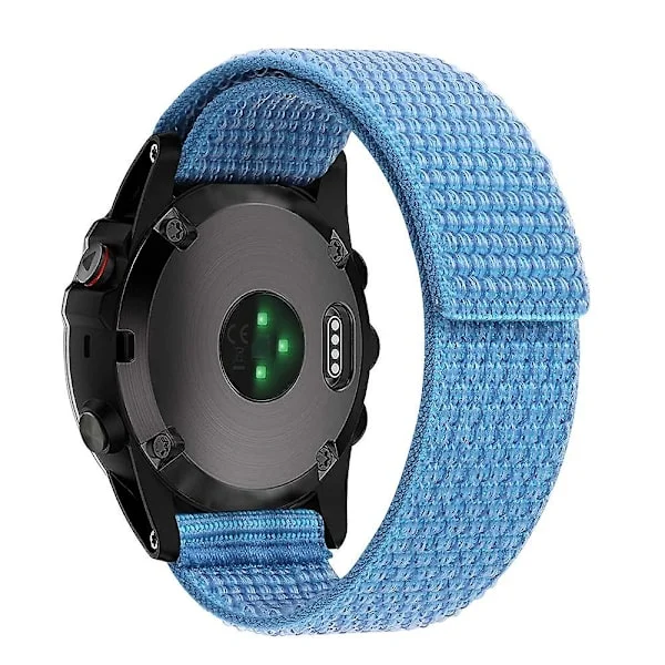 För Garmin Tactix 7 Pro/Fenix 7X/Fenix 6X Pro 26mm Sömnad Klockarmband Justerbar Nylon Loop
