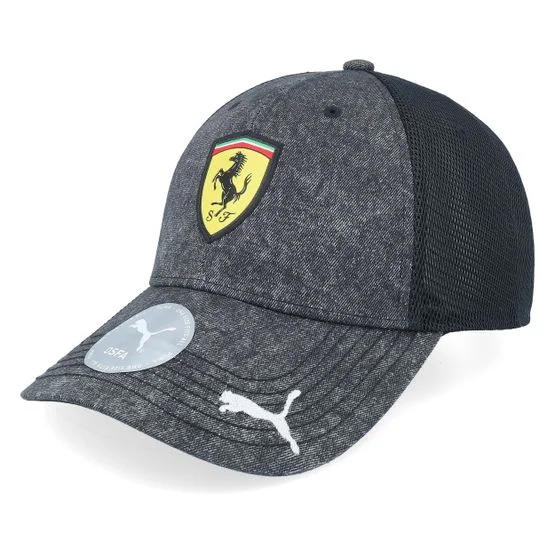 Formula One - Motor Black trucker Czapka Z Daszkiem - Ferrari F1 25 Puma Heather Black Trucker @ Hatstore