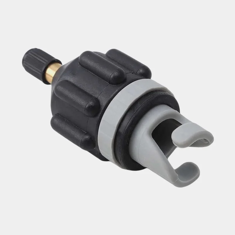 Pump adapter for inflatable boats & SUPs with Halkey-Roberts valve, fits car valve (Schrader)