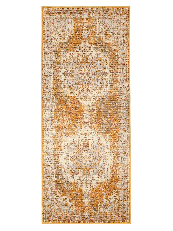 Vintage Medaljong Liten Nadia Matta - Orange 80X200 Klassisk Stil