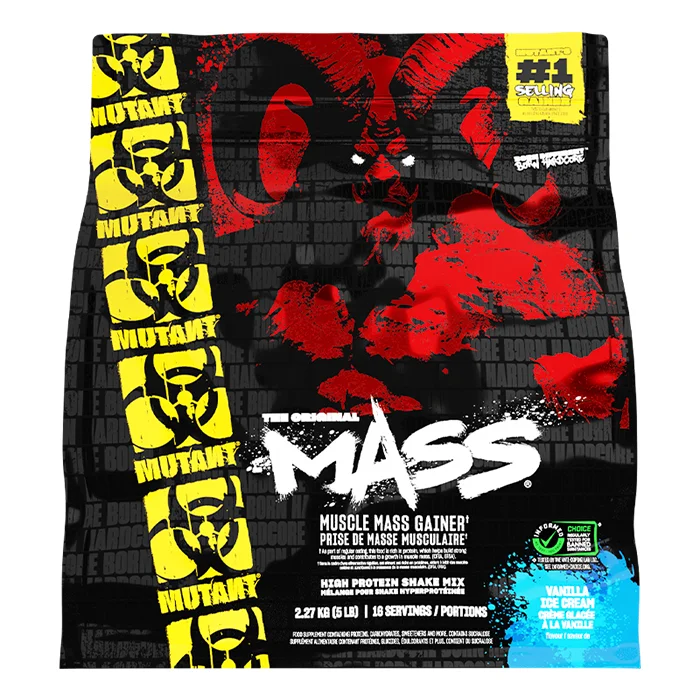 Weight gainer Mutant Mass Gainer 2,2 kg, Vanilla Ice Cream - Bodyman.dk