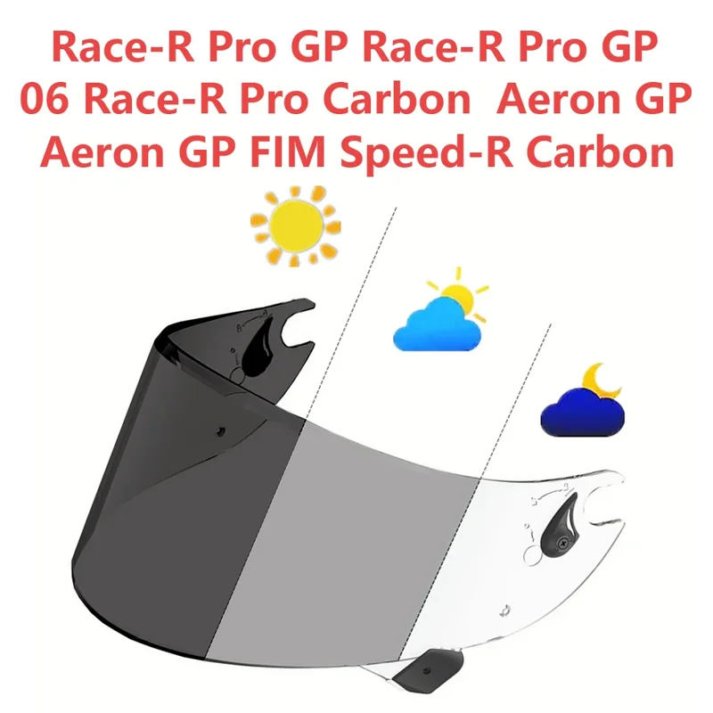 AliExpress - Visière photochromique pour SHARK Race R Pro GP Speed-R Carbon Race-R Pro Carbon Aeron GP casque bouclier facial Visière Moto 