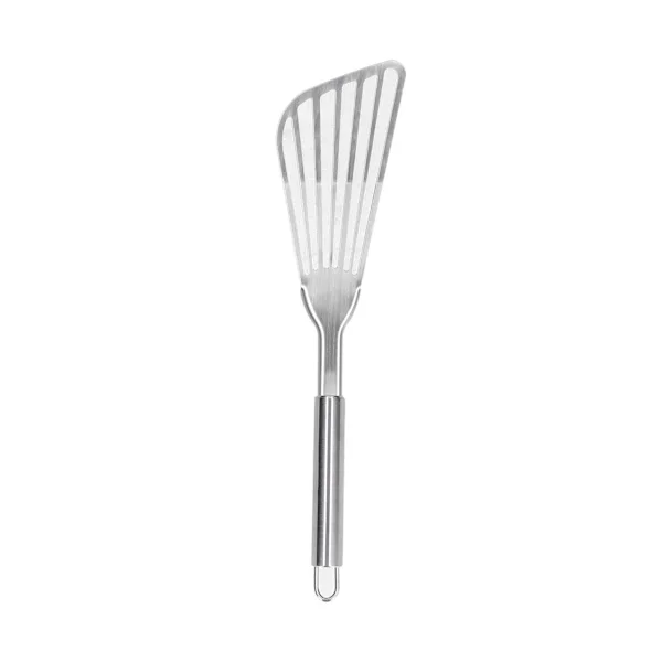 Metal Spatula with Slots, Flexible Fish Spatula Stainless Steel Ergonomically Designed Handle For Turning, Rotating Or Transferring In Kitchen, Garden
