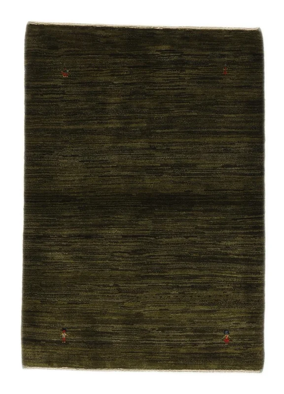 Käsinsolmittu Gabbeh Fine Matot 108X155 Itämainen Villamatto Musta Pieni Matto
