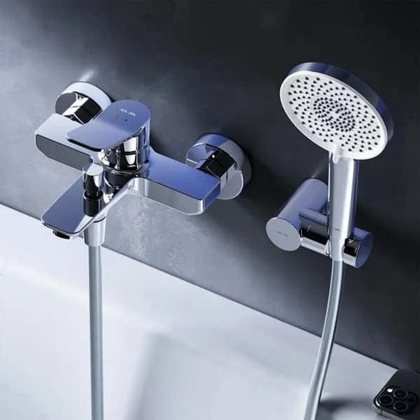 Blandare för badkar med dusch och hållare, Badkarskran Krom, FXA15000 AM.PM X-Joy