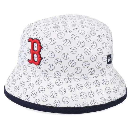 New Era - MLB Vit bucket Hatt - Kids Boston Red Sox Cutie White Bucket @ Hatstore