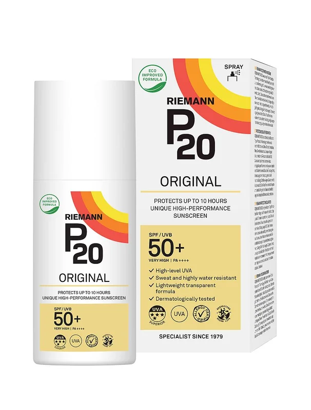 Spar 25% • Køb 2, P20 Riemann Solcreme Spray SPF 50+ 200 ml, Hudpleje, Solcreme, Solcreme Til Ansigtet