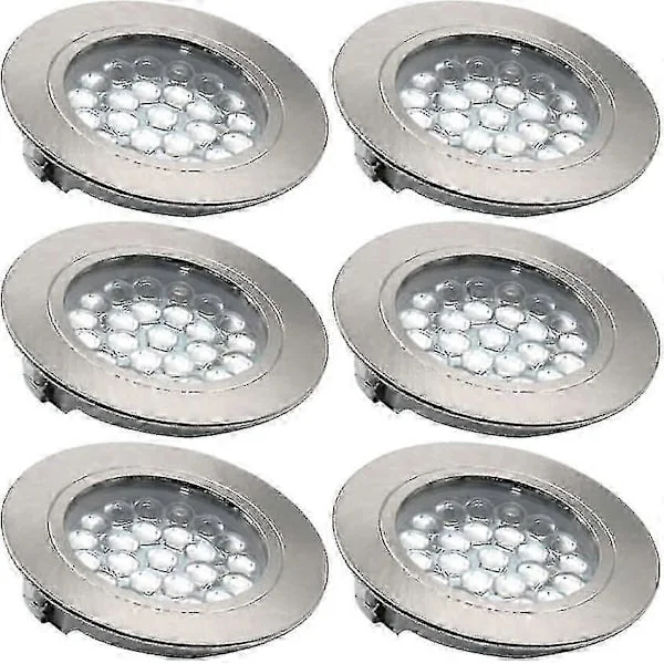 6 st LED Infällda Downlights, LED Infällda Spotlights Tak, Ultratunn Taklampa