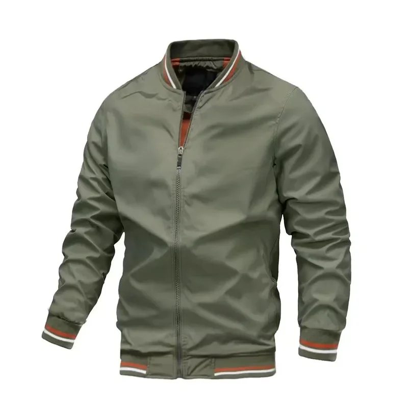 AliExpress - 2024 frühling Sommer Bomber Jacke Männer Schwarz Casual Slim Fit Baseball Herren Jacken Neue Herbst Mode Hohe Qualität Jacken für männer