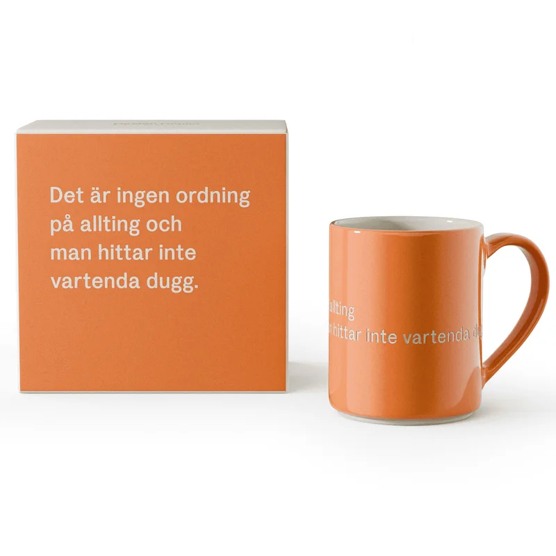 Design house stockholm Astrid Lindgren mugg 35 cl, "ordning" | Dukning & Servering > Muggar & Koppar > Kaffekopp | Bagaren och Kocken