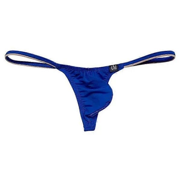 Herr Ice Silk Tanga Mini Micro Bikini G-string Baddräkt Tanga Underbyxor Låg Midja Manlig Sexig Strandkläder Solbad T-back Trosa Underkläder