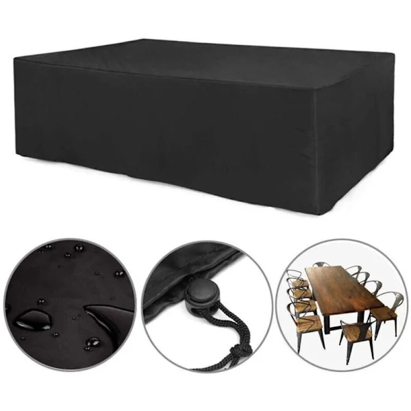 Möbelskydd för trädgård, möbelskydd för trädgårdsbord, presenning, möbelskydd för trädgårdsmöbler, vattentätt och hållbart skydd för utemöbler