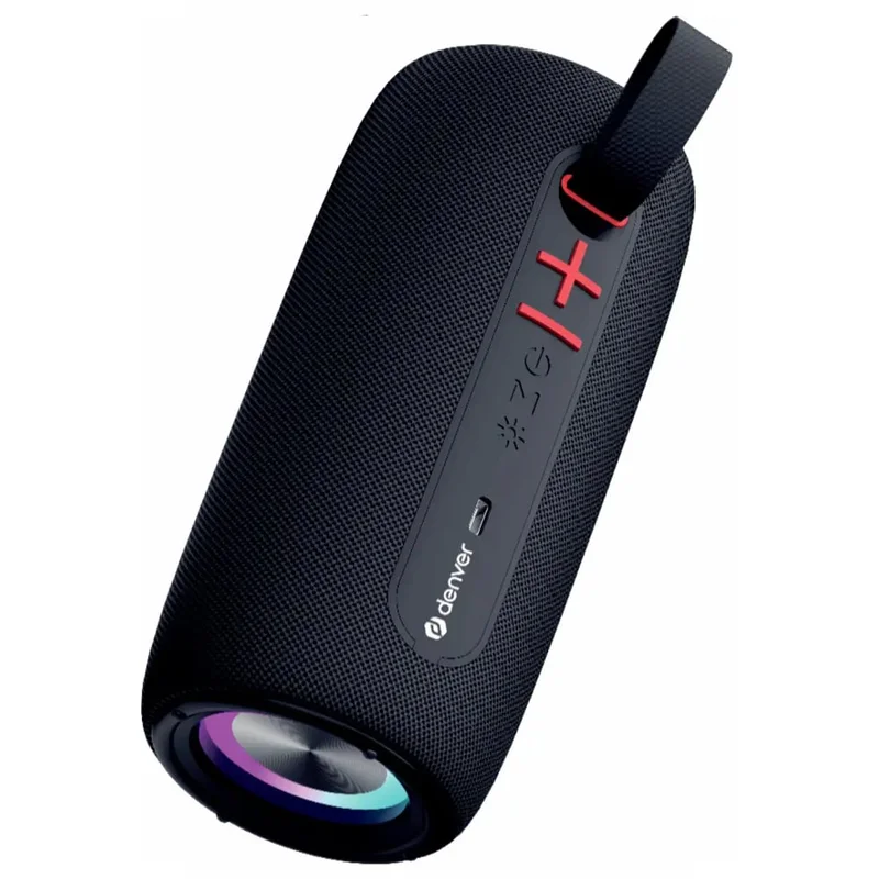 Denver Bluetooth-kaiutin, jossa on LED / langaton kaiutin RGB-valolla / kannettava Bluetooth-kaiutin