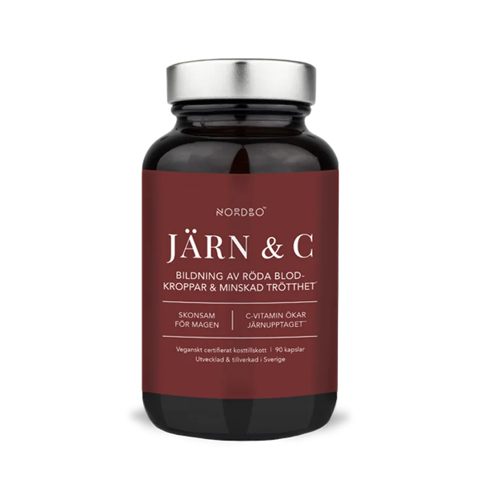 Nordbo Järn & C-vitamin 90 kapslar