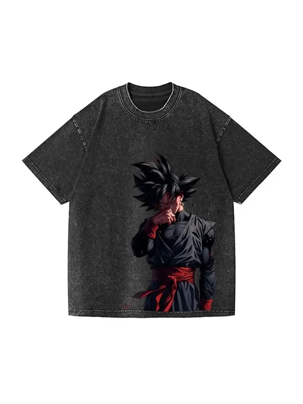 AliExpress - Nouveau T-shirt Dragon Ball Goku Black 2026, design japonais vintage délavé, streetwear de haute qualité, idéal pour l'été, pour hommes
