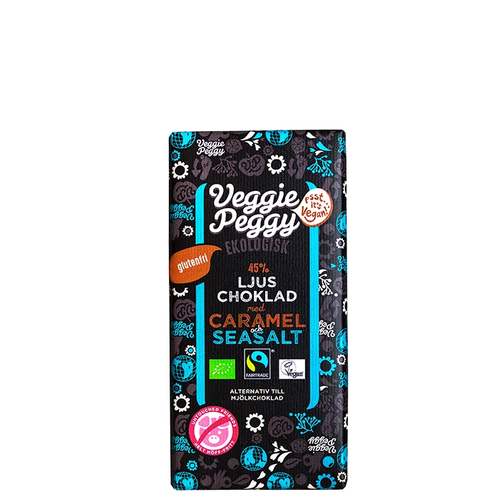 Veggie Peggy Choklad Karamell & Havssalt 85 g