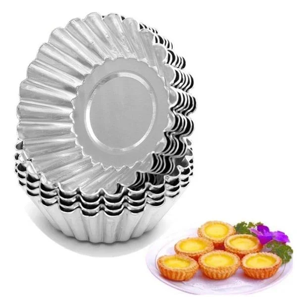 Aluminium Cupcake Kage Cookie Form Form Støbning Bageværktøj Hot Jelly Maker Form Støbning Bageplader 20stk
