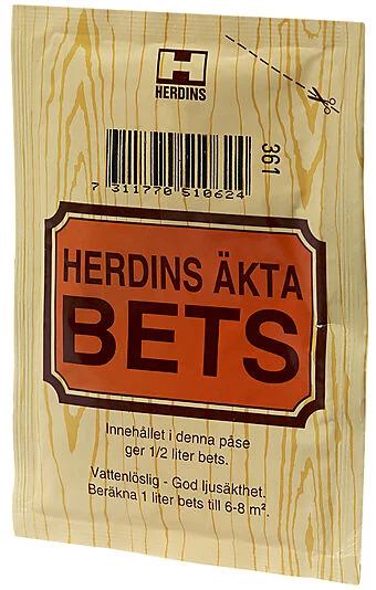 HERDINS Beispulver vannbasert 15g ibenholtsort herdins ekte beis