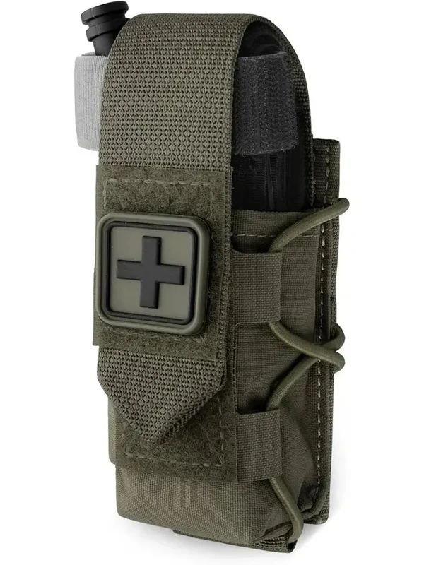 AliExpress - MOLLE Tourniquet-Halter IFAK TQ-Halter, taktische medizinische Tasche, Holster, Erste-Hilfe-Set, Kreuz-Patch/Bungee-Schnur mit Tourniquet