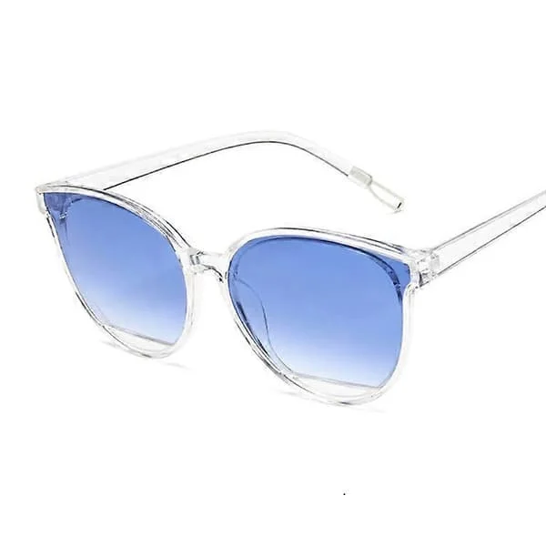 Retro Speilsolbriller Dame Vintage Cat Eye Svarte Solbriller (FMY)