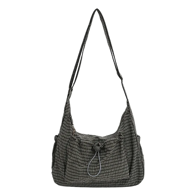 AliExpress - Dames geruite schoudertas met grote capaciteit, geplooide cloud-schoudertas, stijlvolle geruite draagtas, handtas voor winkelen en dates