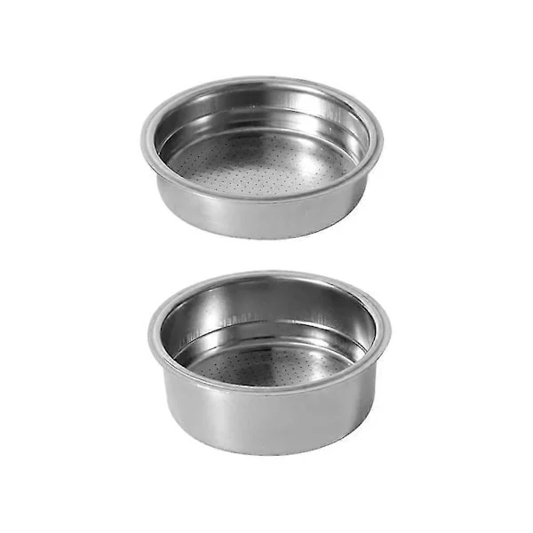 2st 51mm Rostfritt Stål Kaffebryggare Trycksatt Filterkorg Kaffe Bottenlös Portafilter