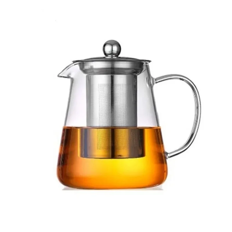 AliExpress - Théière en verre résistante à la chaleur, avec passoire à thé en acier inoxydable, infuseur, bouilloire à fleurs, service à thé Kung Fu, 