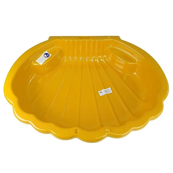 Sandkasse i snegleform i plast UV- och väderbeständig 110x75x18 cm