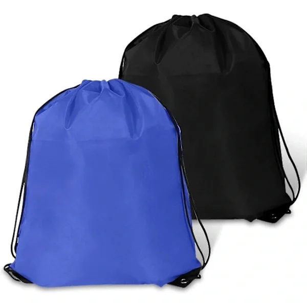 2 ST Dragskoväska Polyesterväskor Gym Cinch Tote Sackpack Bulk Dragsko Väska Softball Gåvor Förvaring Träningsväskor för Fest Gym Sport Sh