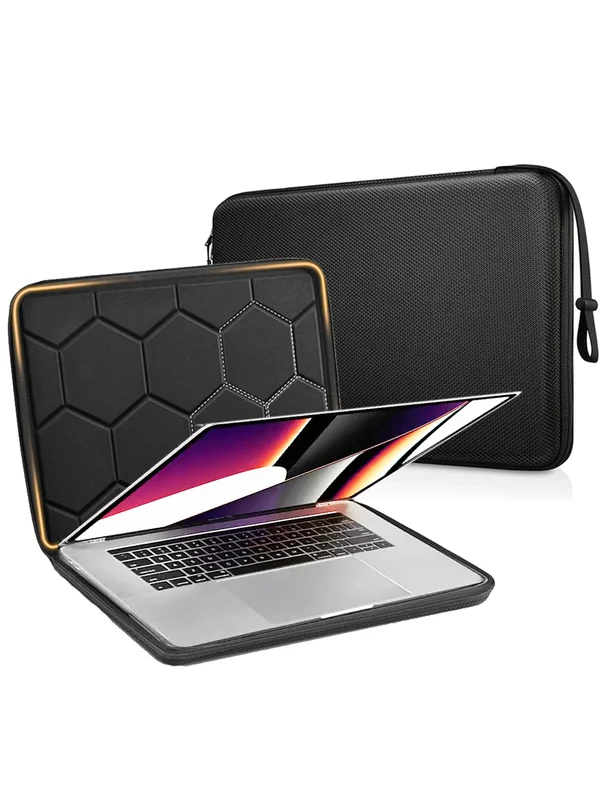 AliExpress - 13 14 15.6 pouces pochette pour ordinateur portable sac antichoc sac d'ordinateur étanche EVA étui de protection noir avec sangles