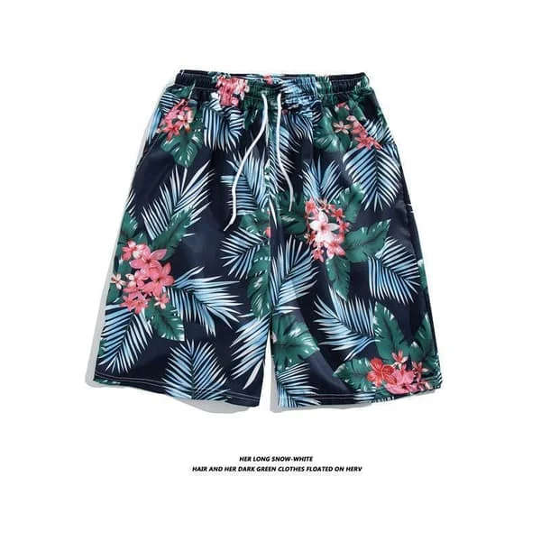 Fargerike shorts med trykk for menn, badebukser for varm sommer, sport, løping, badetøy med nettingfôr