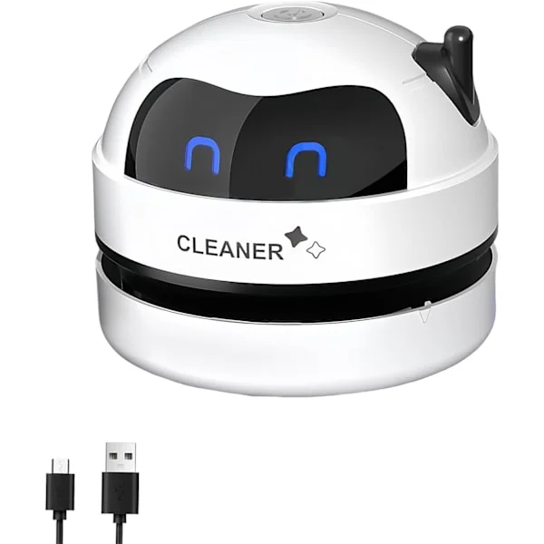 wxsp minidammsugare, liten USB-uppladdningsbar dammsugare, bärbar dammsugare med kraftfull sladdlös sugkraft för bord, kontor, bil