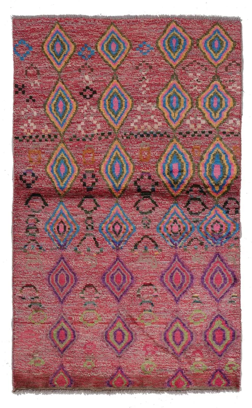 Tapis Berbère Colourful 86X142 (Laine, )