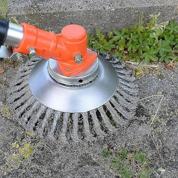 150mm Stål Tråd Hjul Have Ukrudt Børster Græs Klipper Græs Eater Trimmer Børster Cutter Værktøjer Have Græs Trimmer Hoved Ukrudt Børster