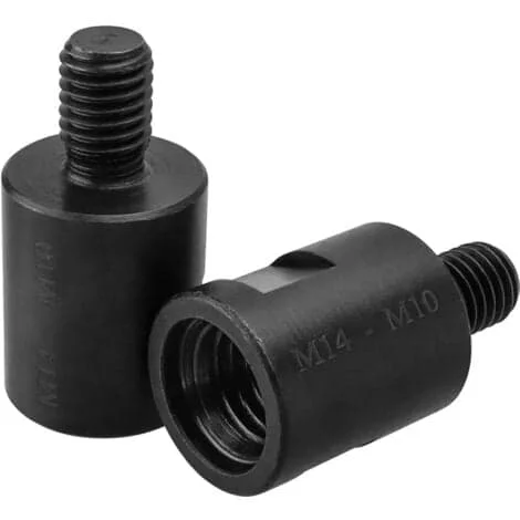 2 stk. M10 hann-gjenge til M14 hunn-sliperadapter Vinkelsliper Poleringsmaskin Gjengebor Adapter Base Forlengelsesskaft Konverter M14 til M10