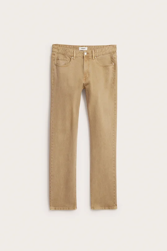 Kappahl | Regular jeans i twill Beige 30/32 | Herr