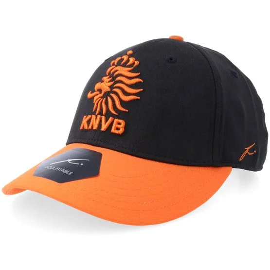 Fan Ink - Football Svart adjustable Caps - Netherlands Football Beyond Borders Black/Orange Adjustable @ Hatstore