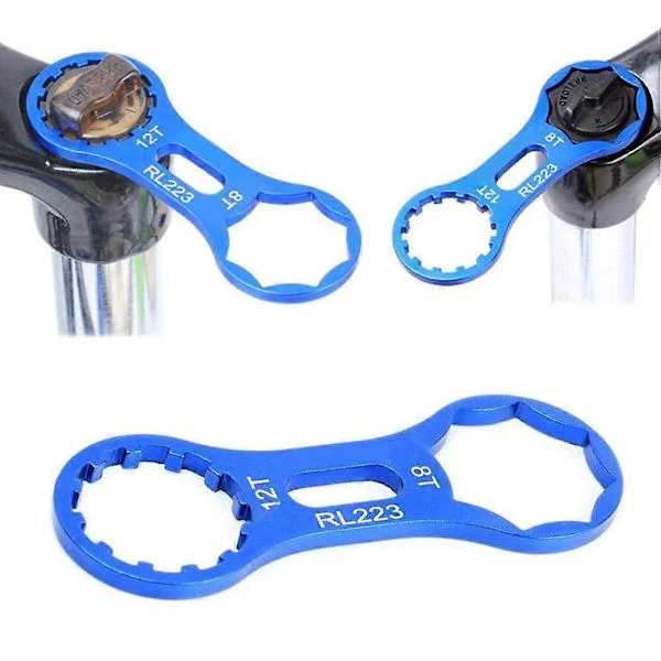 Mountainbike Forgaffel Reparationsværktøj Aluminiumlegering Multifunktionelt Cykelværktøj til 26/27.5/29 Tommer Cykler