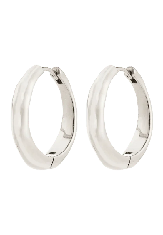 Pilgrim Harrison Hoops Silver-Plated Smycken & klockor Dam Silver ONESIZE