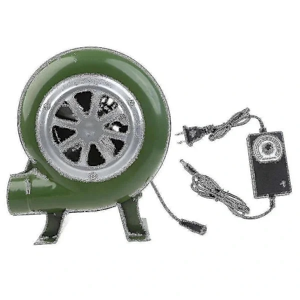 Elektrisk BBQ-blæser med justerbar hastighed, jernluftblæser til kulgrill, smedje, brændeovn AC100-240V 2900RPM