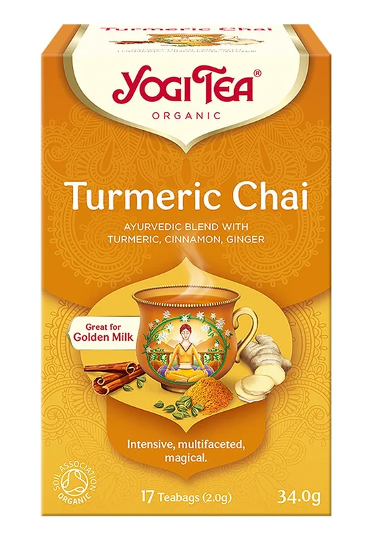 3 for 90 kr., Yogi Yogi Tea Turmeric Chai Ø 17 breve, Helse & Madvarer, Te, Chai Te