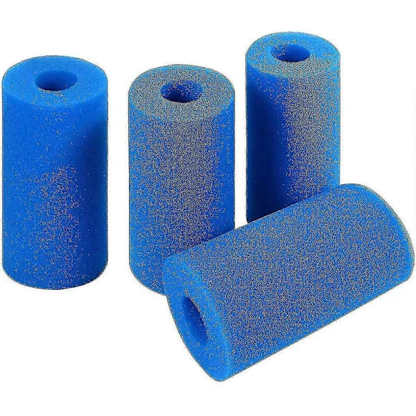 4 stycken poolfilter, poolfilterskumsvamp, skumpoolfilter, filtersvamp, poolfilter återanvändbart tvättbart poolfilter