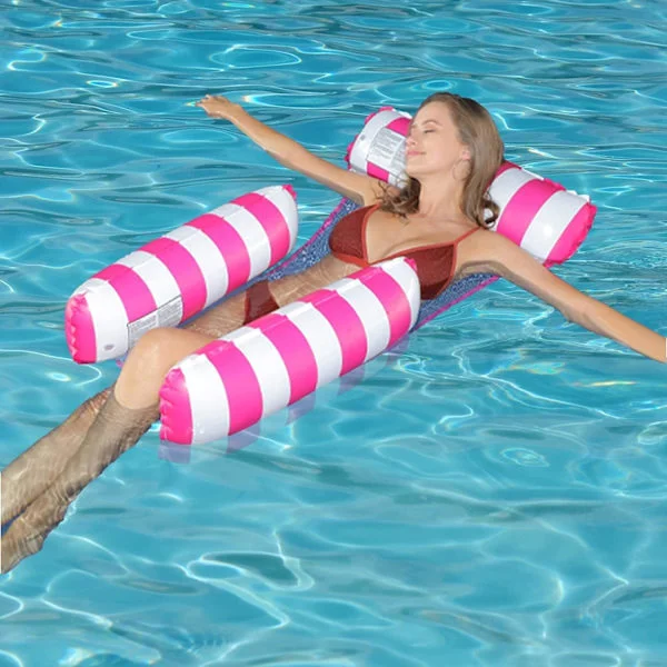 Uppblåsbar Poolstol, Multi Poolmadrass, 4 i 1 Uppblåsbar Poolbojmadrass, Vuxen Pool Uppblåsbar Madrass, Poolmadrass för Strand, Fest, Semester