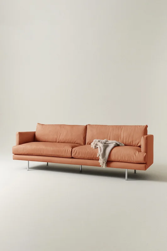 Jotex - Sofa 4-seter Cognac - ANTWERPEN - Kjøp 4-seters sofaer hos Jotex